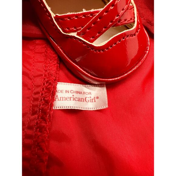 American Girl Doll Rosy Red Outfit with Dress, Leotards and Shoes - Picture 7 of 7